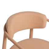 Annika Textured Contract-Grade Fabric Outdoor Dining Arm Chair - View 20