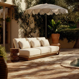 Mora Cream Outdoor Sofa (65"-96") - View 2
