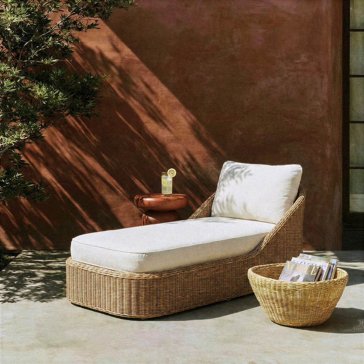 Axel Boucle Outdoor Lounge Chair - View 1