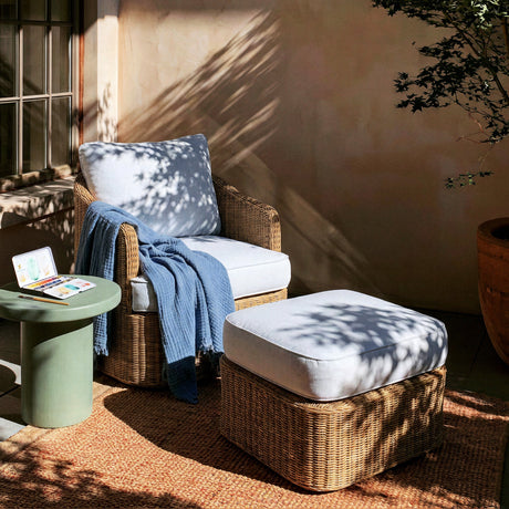 Axel Boucle Outdoor Accent Chair - View 10