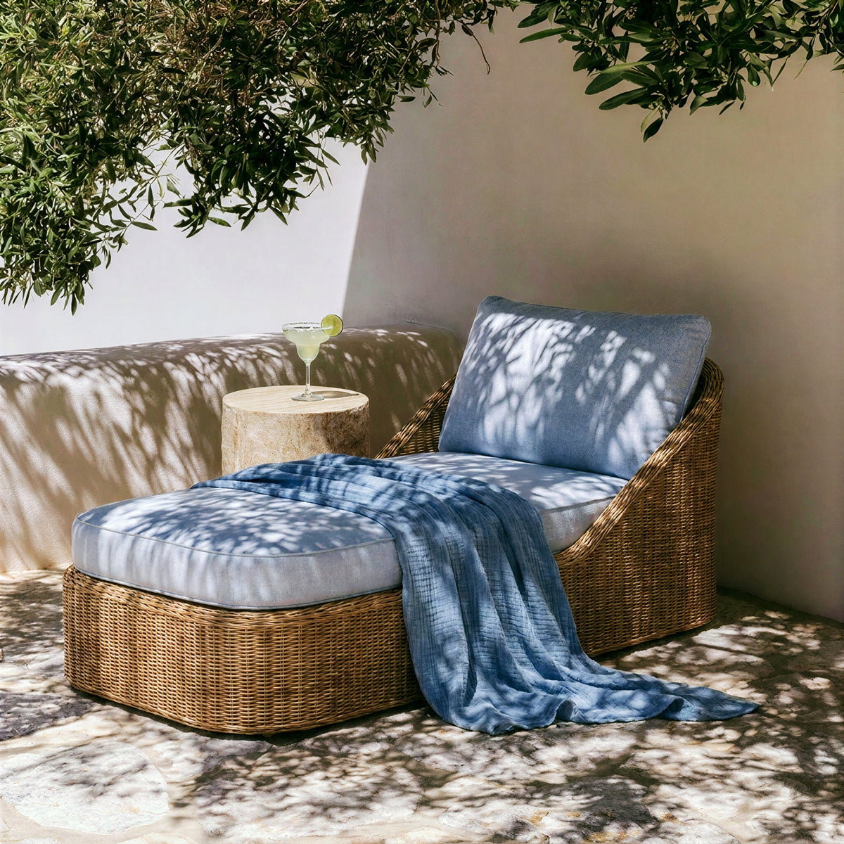Axel Boucle Outdoor Lounge Chair - View 9