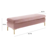 Delilah 55" Velvet Bench