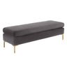 Delilah 55" Velvet Bench