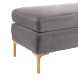 Delilah 55" Velvet Bench