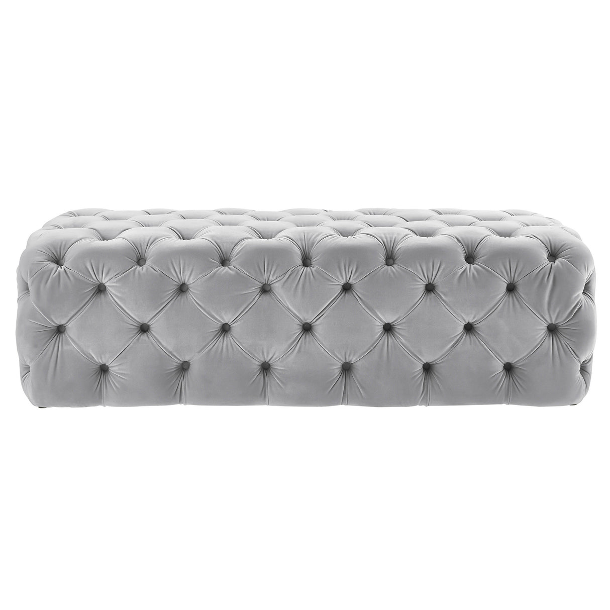 Kaylee 49" Velvet Ottoman