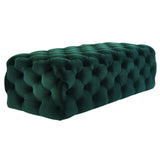 Kaylee 49" Velvet Ottoman