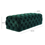 Kaylee 49" Velvet Ottoman