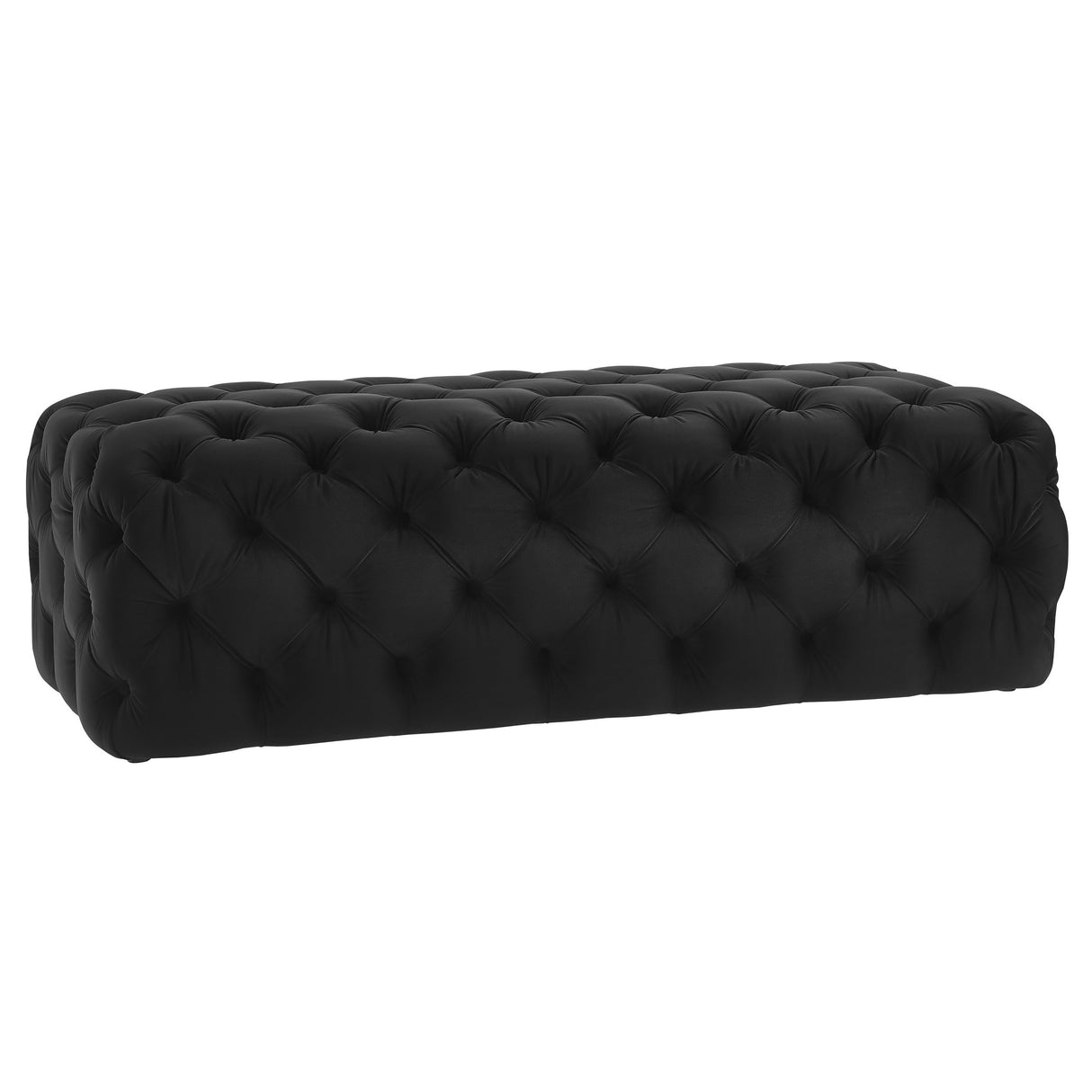 Kaylee 49" Velvet Ottoman