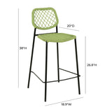 Lucy Dyed Cord Outdoor Counter Stool