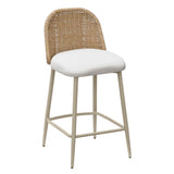 Alexa Performance Fabric Outdoor Stool
