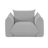 Saint Tropez Striped Stuffed Indoor / Outdoor Armchair