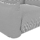 Saint Tropez Striped Stuffed Indoor / Outdoor Armchair