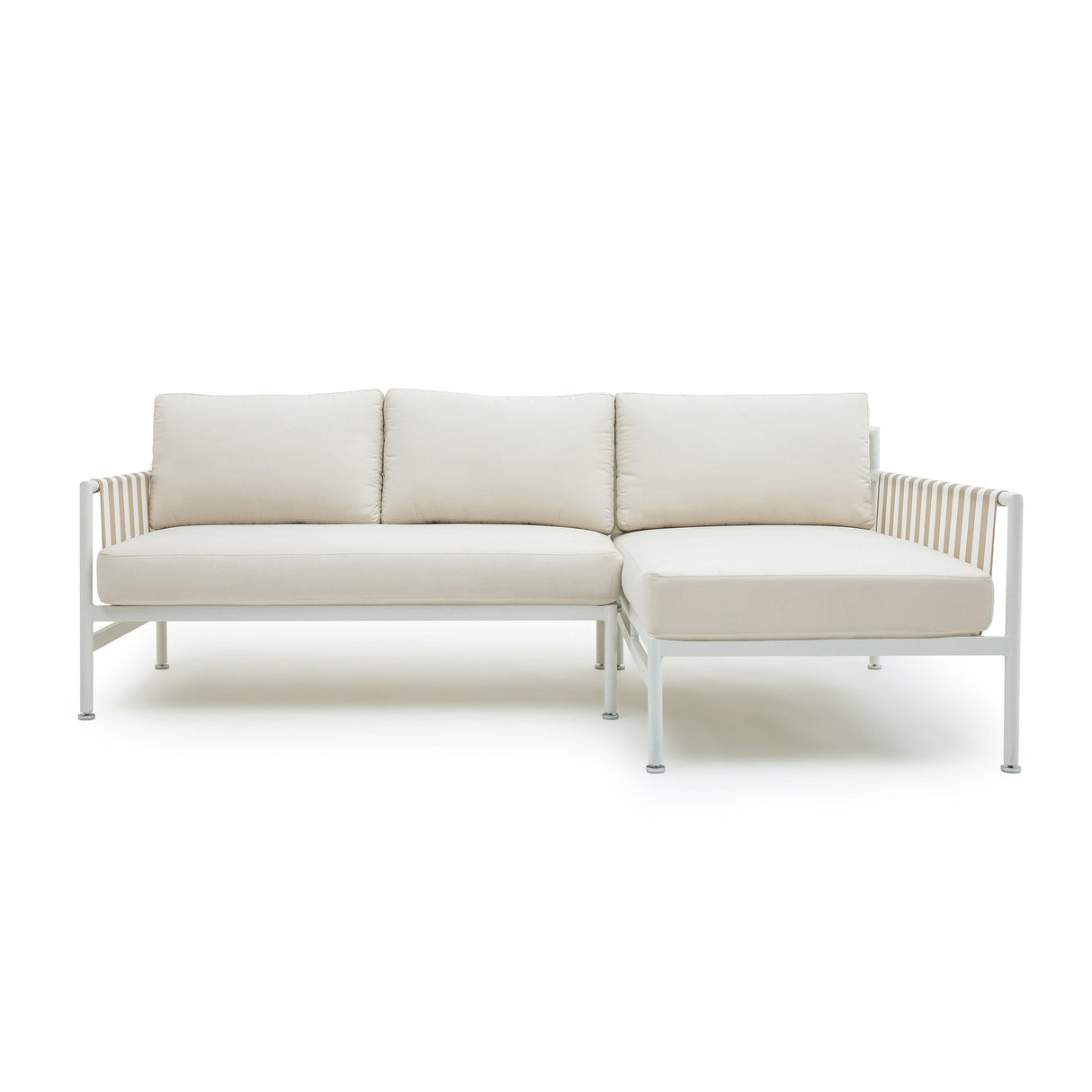 Dunes 2-Piece Cream Outdoor L-Shaped Sectional