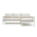 Dunes 2-Piece Cream Outdoor L-Shaped Sectional