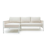 Dunes 2-Piece Cream Outdoor L-Shaped Sectional
