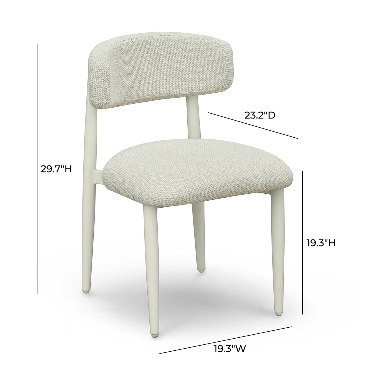 Annika Textured Outdoor Dining Side Chair