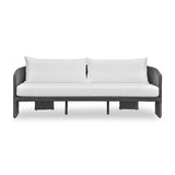 Alexa 80" Rattan Performance Fabric Outdoor Sofa