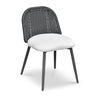 Alexa Rattan Performance Fabric Dining Chair