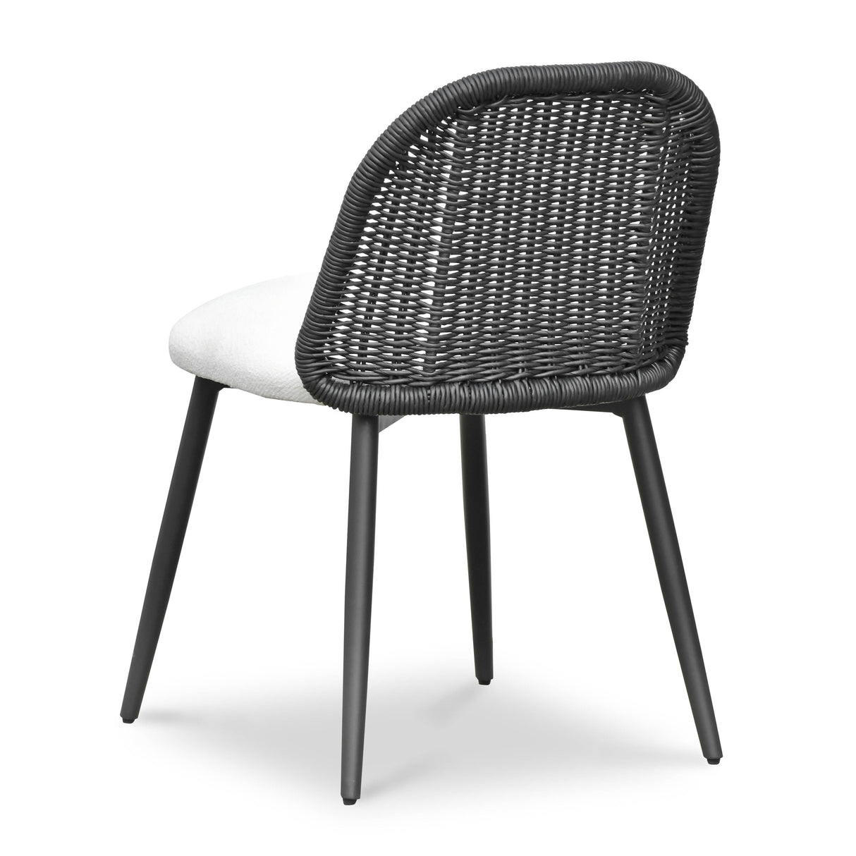 Alexa Rattan Performance Fabric Dining Chair