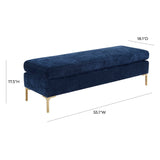 Delilah 55" Velvet Bench
