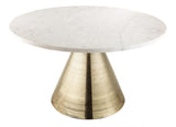 Tempo 30" Marble Round Coffee Table