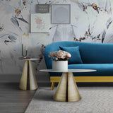 Tempo 30" Marble Round Coffee Table