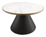 Richard 27" Marble Round Coffee Table