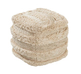 Yorba Beige Cotton Pouf