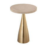 Celeste Ribbed Side Table