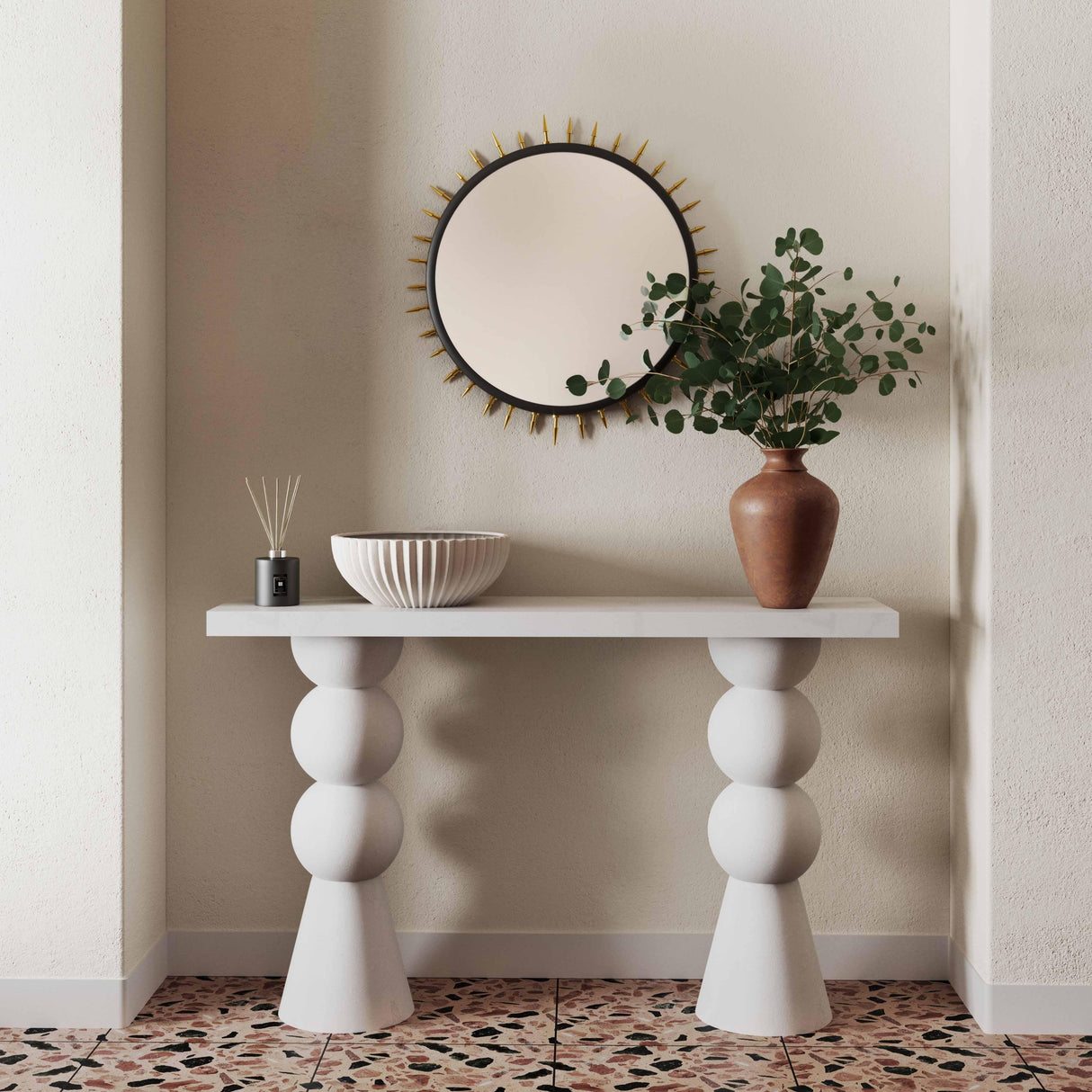 Lupita 53" White Console Table