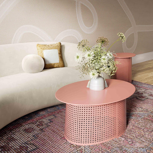 Pesky Side Table in Iron & MDF - Compact Occasional Accent Table for Living Room, Ships Fully Assembled