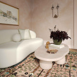 Rahul 59" Cream Coffee Table