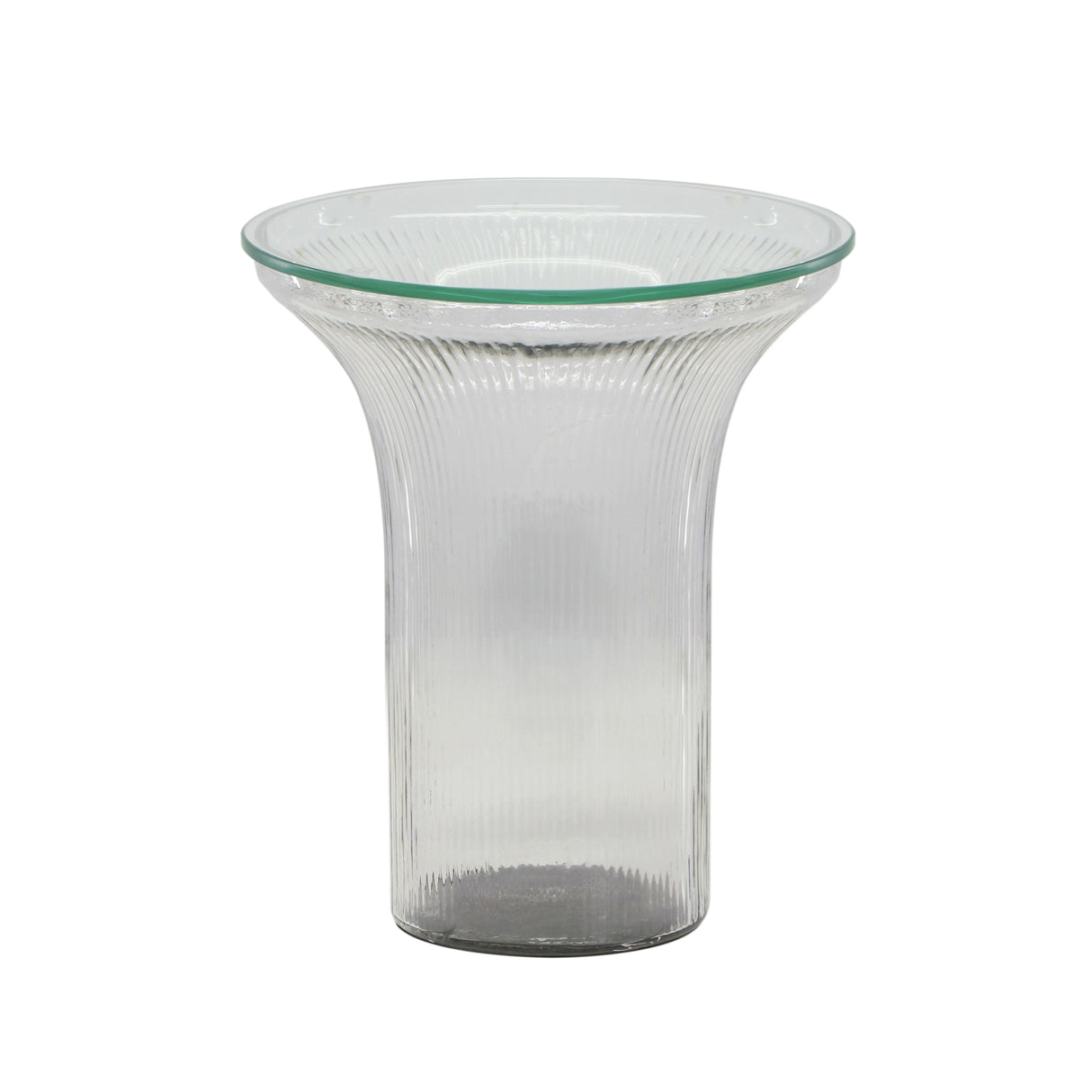 Cassandra Glass Flared Side Table