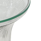 Cassandra Glass Flared Side Table