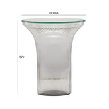 Cassandra Glass Flared Side Table