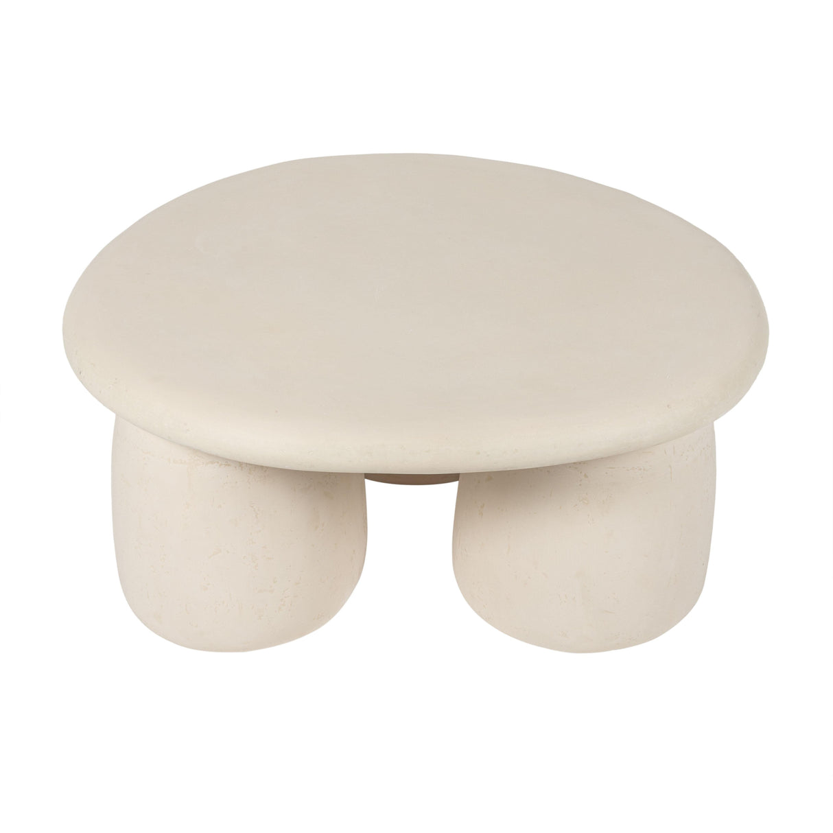 Rahul 34" Cream Round Coffee Table