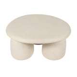 Rahul 34" Cream Round Coffee Table