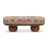 Rizi 53" Textured Wool Upholstered Bench