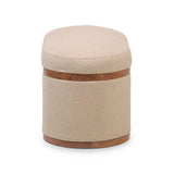 Olivier 41" Boucle Oval Storage Ottoman