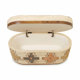 Olivier 41" Cotton Oval Storage Ottoman