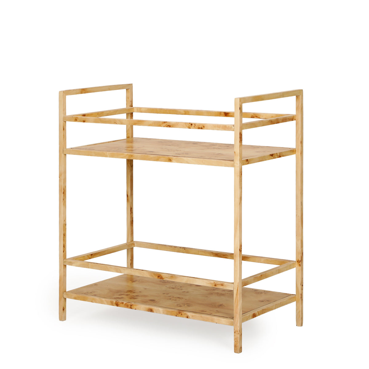 Destin Natural Burl Contract-Grade Bar Cart - View 5