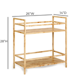 Destin Natural Burl Contract-Grade Bar Cart - View 8