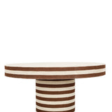 Lyra 30" Natural Striped Cotton Jute Contract-Grade Coffee Table - View 4
