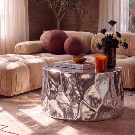 Forma 34" Chrome Coffee Table - View 1