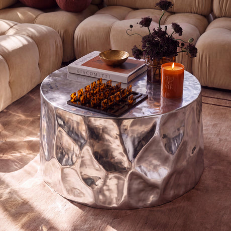 Forma 34" Chrome Coffee Table - View 3