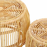 Azrina 2-Piece Rattan Nesting Table Set