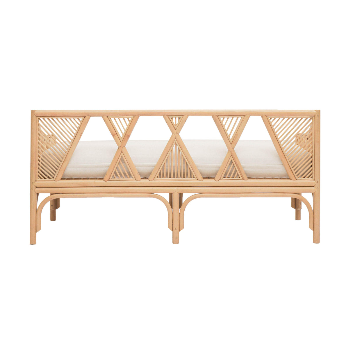 Jayla 54" Natural Rattan Bench