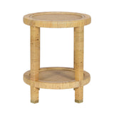 Amara Natural Rattan Side Table
