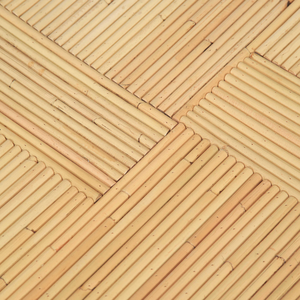 Matea Natural Rattan Cross Side Table