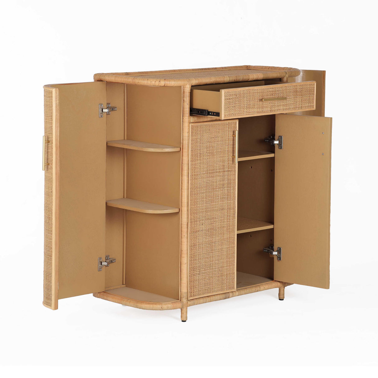 Tarot Natural Rattan Bar Cabinet